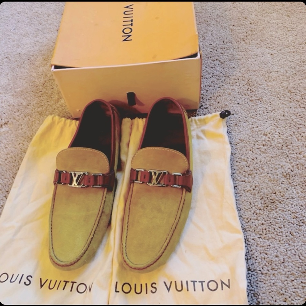 Louis Vuitton Hockenheim Suede Loafers